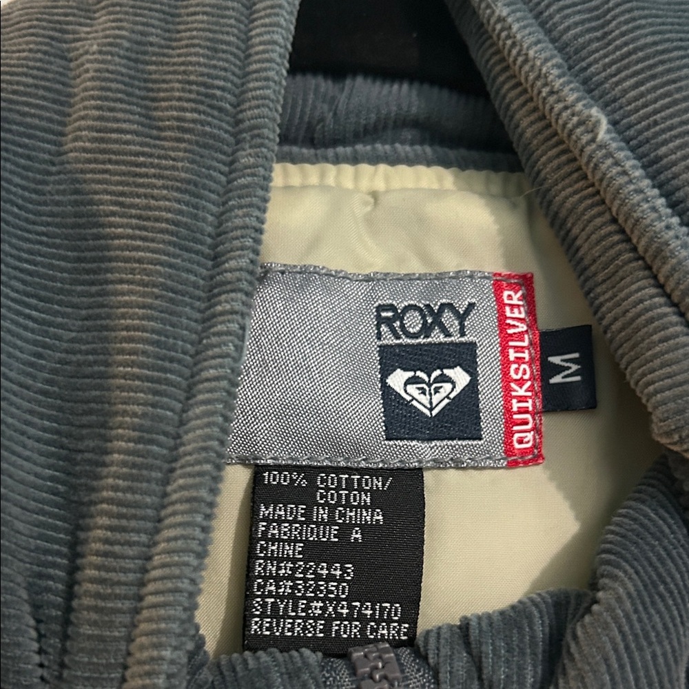 90s Quicksilver Roxy Corduroy vest sz:m - Picture 6 of 12